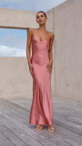 Gisella Maxi Dress - Baked Rose